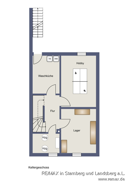 Grundriss KG Skizze Reihenhaus Landsberg