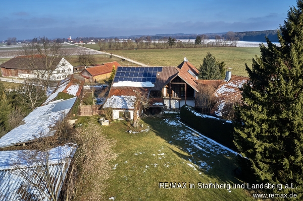 Luftbild Bauernhaus Waal