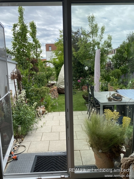 Austritt zum Garten Reihenmittelhaus Landsberg