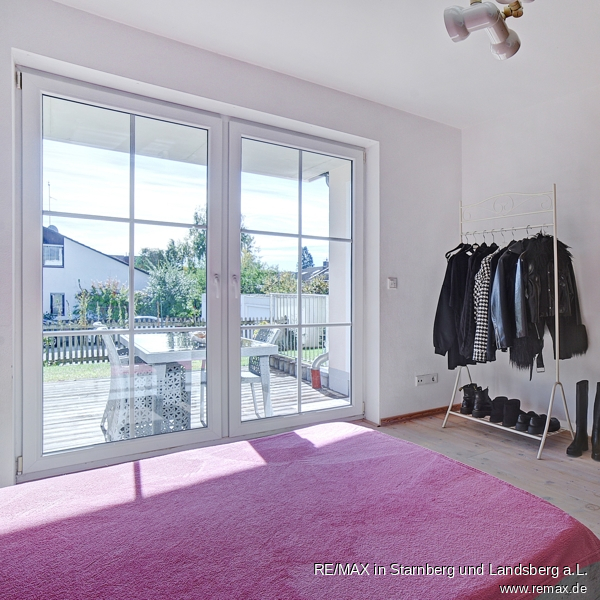 Schlafzimmer gro� Erdgeschosswohnung Hechendorf