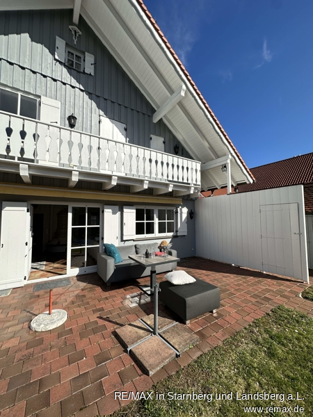 S�d Terrasse bei Wohnzimmer Einfamilienhaus Wiedergeltingen