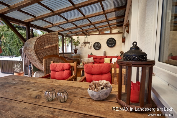 Terrasse Doppelhaush�lfte Klosterlechfeld