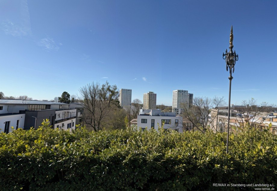 Terrasse Westen Blick Dachgeschosswohnung M�nchen