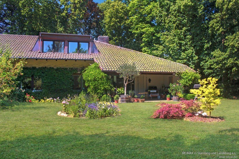 Haus Gartenansicht Reihenendhaus Gr�nwald