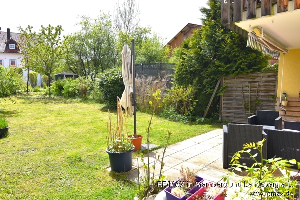 S�dgarten mit Terrasse Doppelhaush�lfte Windach