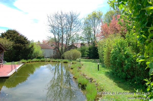 Blick Richtung S�den Wohngrundst�ck Geltendorf