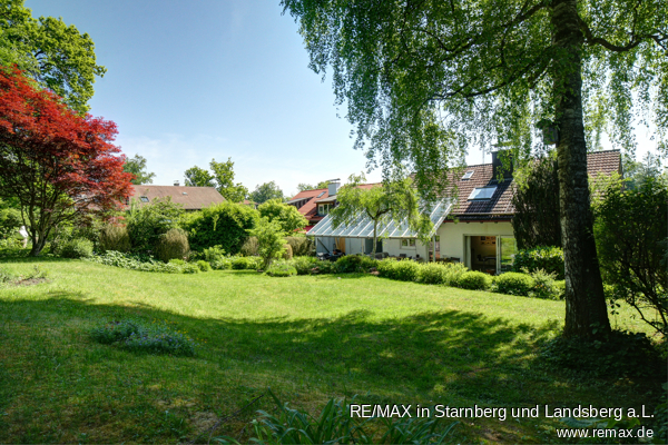 Haus und Garten Tutzing Einfamilienhaus V E R K A U F T: Famili�res Landhaus auf gro�em Garten und idyllischem Naturgrundst�ck