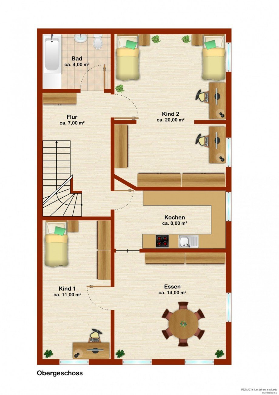 Grundriss OG Einfamilienhaus Landsberg