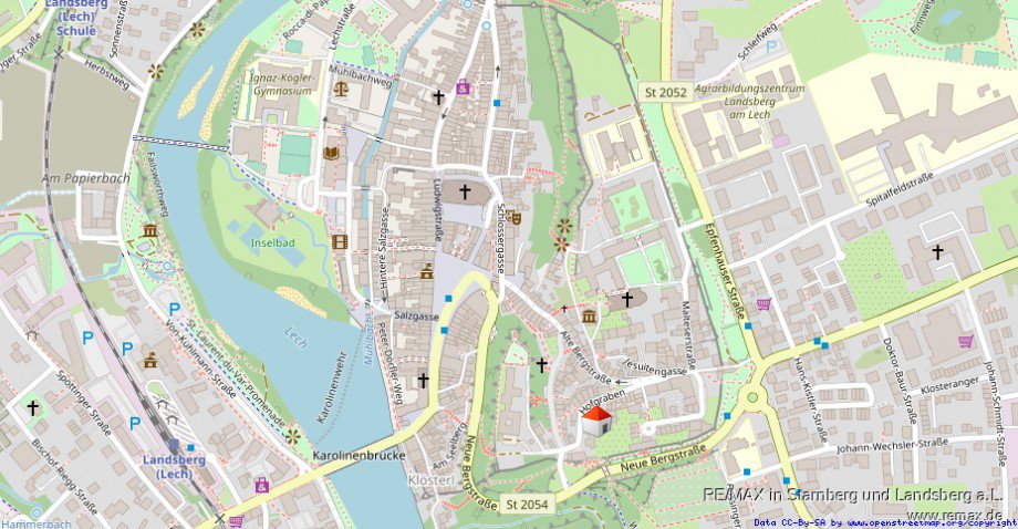 Lage in der Altstadt Etagenwohnung Landsberg