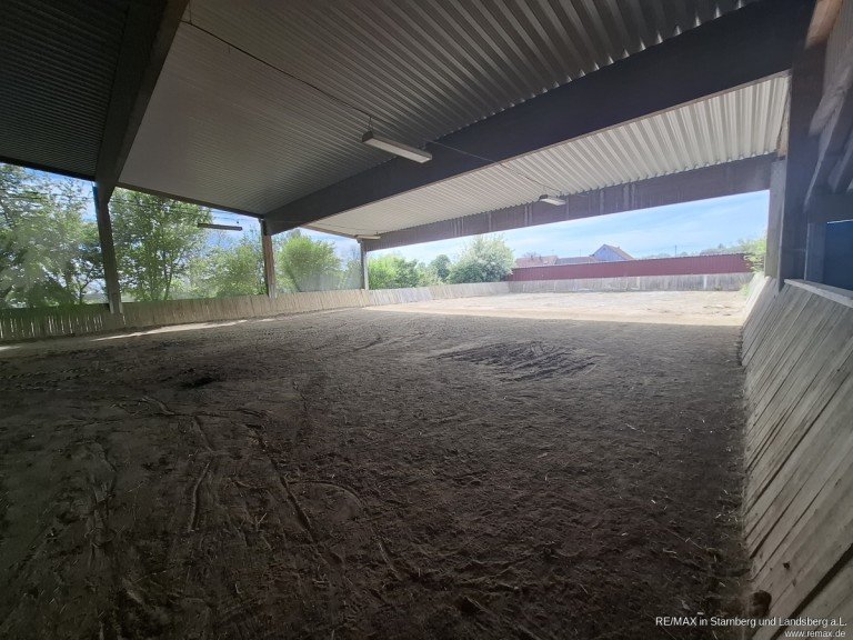 Reithalle Wiedergeltingen Halle / Lager / Produktion SPORT, Gewerbe, Lagerfl�che, Landwirtschaft: �berdachte Halle und ca.2,6 ha/26.000 m�, Sozialraum, Stallungen