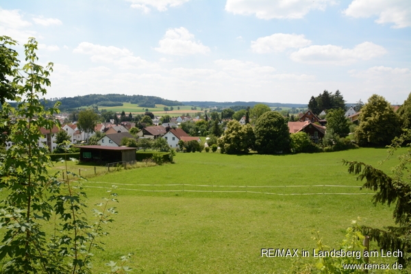 Sch�nster Ausblick nach Westen aus dem OG Doppelhaush�lfte Dinkelscherben