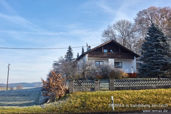 Ansicht West Einfamilienhaus Finning / Entraching