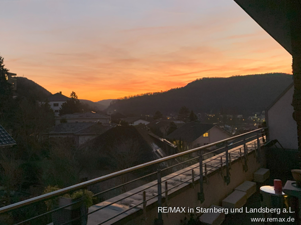 Dachterrasse_Sonnenuntergang Penthousewohnung Bad Kreuznach