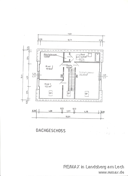 Grundriss DG Einfamilienhaus Geltendorf