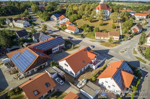 Haus Ansicht S�d-West Werkstatt Buchloe