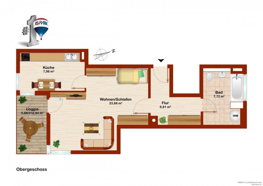 Grundriss Etagenwohnung K�nigsbrunn
