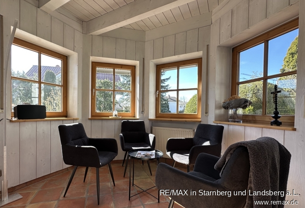 Wohnzimmer Erker Einfamilienhaus Wiedergeltingen