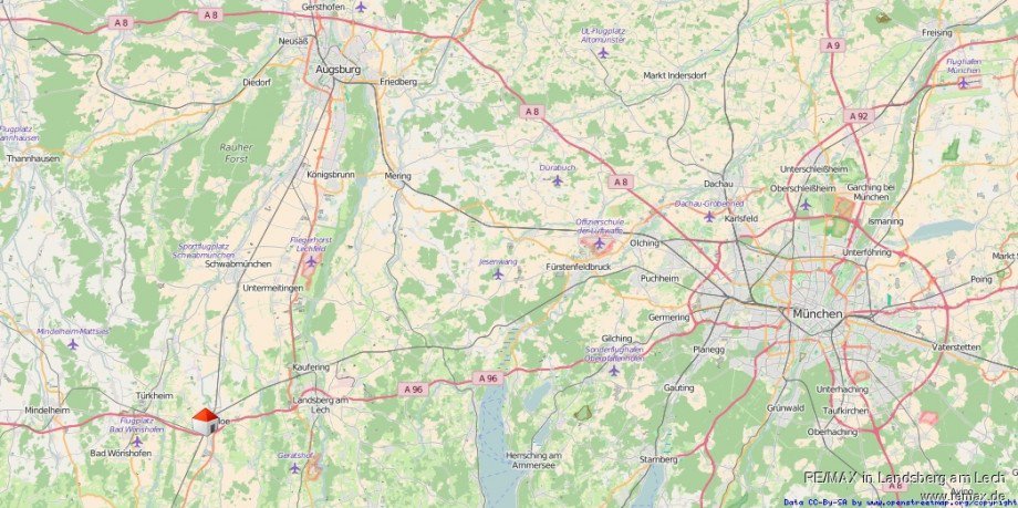 Lage in der Region Reihenendhaus Buchloe
