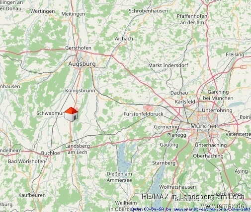 Lage zu Augsburg und M�nchen Erdgeschosswohnung Graben