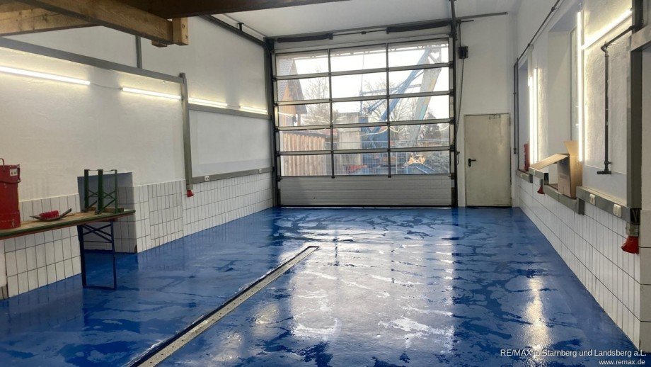 Werkstatt mit gro�em Rolltor Lager Wiedergeltingen