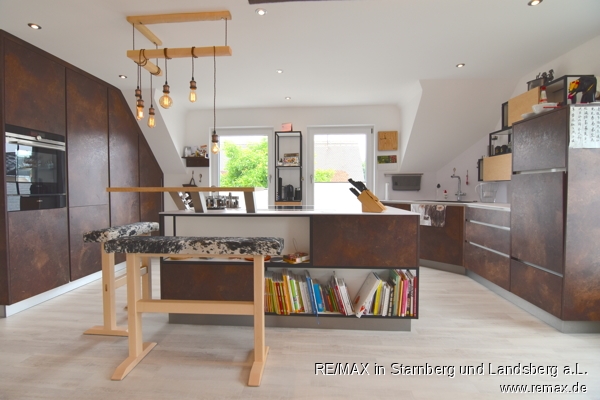 Blick vom E�tisch Dachgeschosswohnung Landsberg am Lech