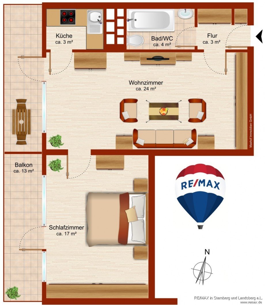 Grundriss der Wohnung Etagenwohnung M�nchen / Solln