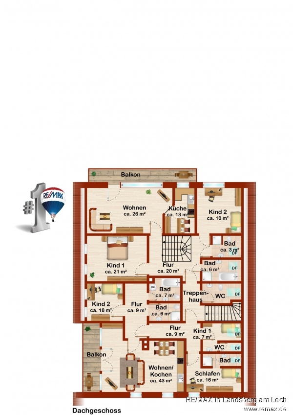 Grundriss DG Haus Jengen