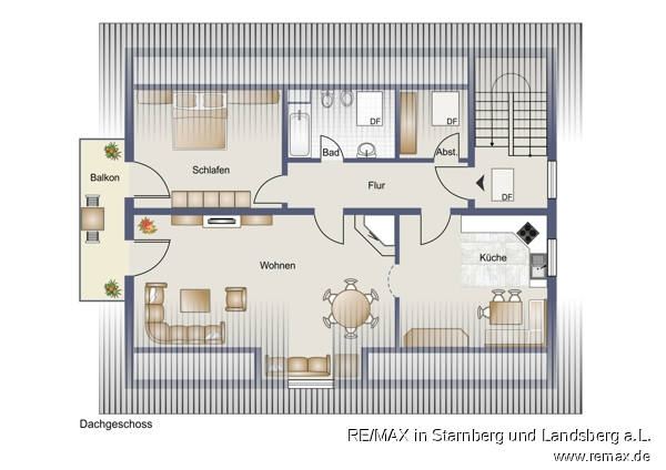 Grundriss Skizze Etagenwohnung Penzing