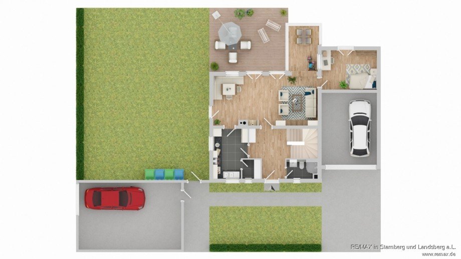 Grundriss EG Skizze Einfamilienhaus Gr�felfing