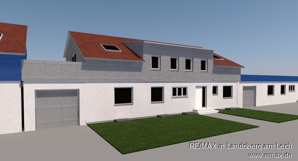 Aufstockung Animation Reihenmittelhaus Kaufering