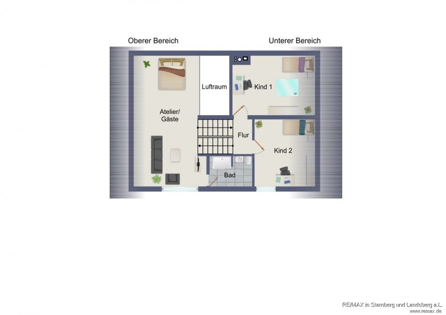 Grundriss Dachgeschoss Skizze Doppelhaush�lfte Vaterstetten