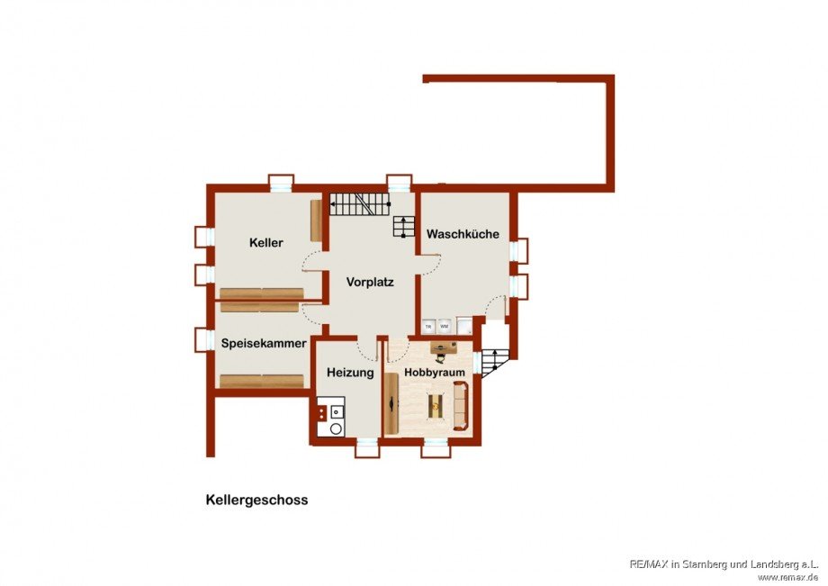 Grundriss KG Skizze Einfamilienhaus T�rkheim