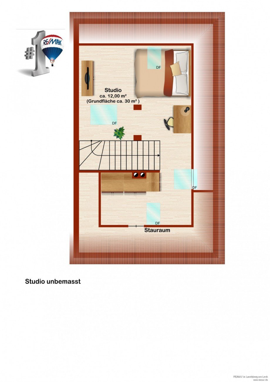 Grundriss Dachgeschoss Einfamilienhaus Landsberg
