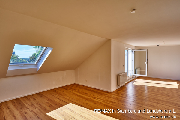Wohnzimmer Dachgeschosswohnung Gilching