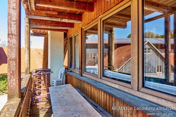 Balkon im DG r�ckseitig Haus Jengen