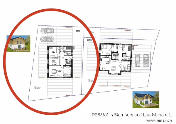 Beispiel f�r Bebauung (Tiroler Holzhaus) Wohngrundst�ck Kaufering