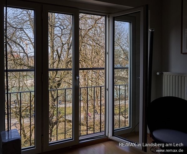 Wohnzimmer Ausblick Etagenwohnung M�nchen