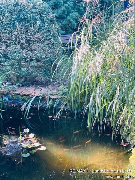 Teich Einfamilienhaus Hurlach