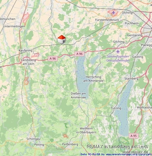 Lage im Landkreis Wohngrundst�ck Geltendorf
