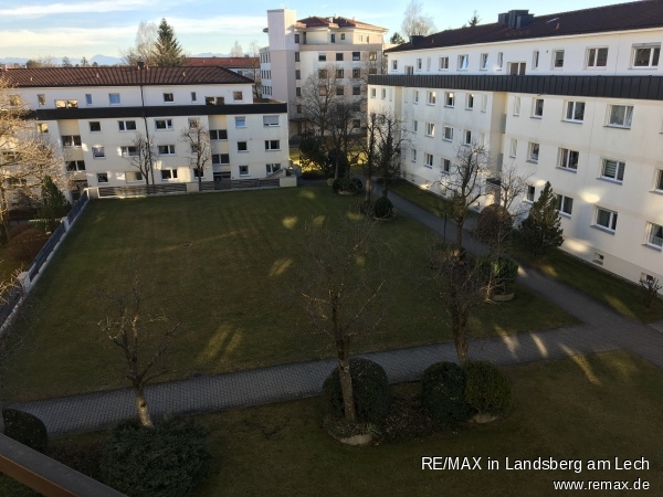 Blick vom Balkon Etagenwohnung Wolfratshausen