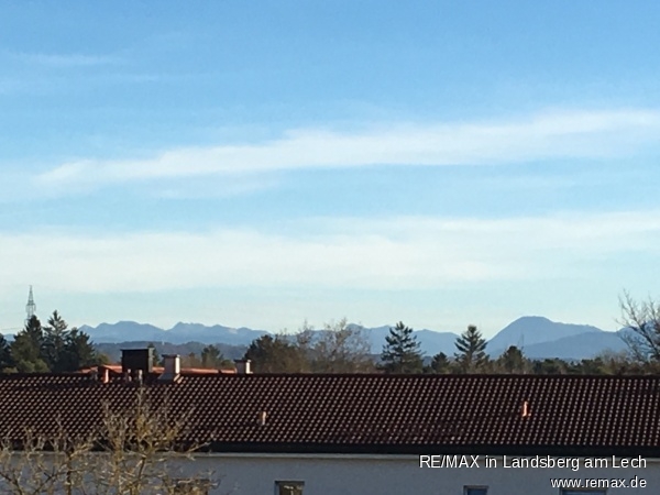 Blick vom Balkon Etagenwohnung Wolfratshausen