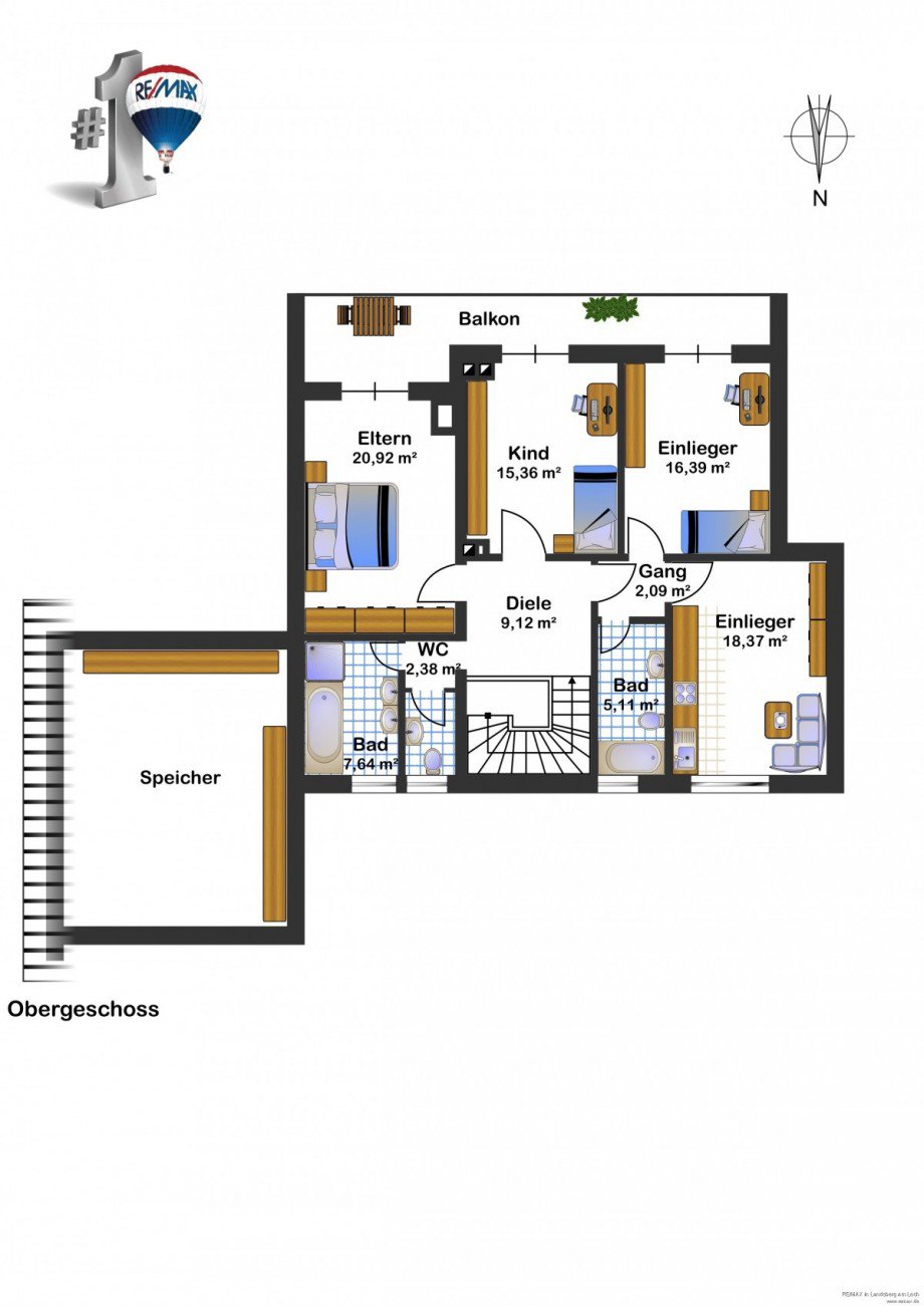 Obergeschoss Einfamilienhaus Geltendorf