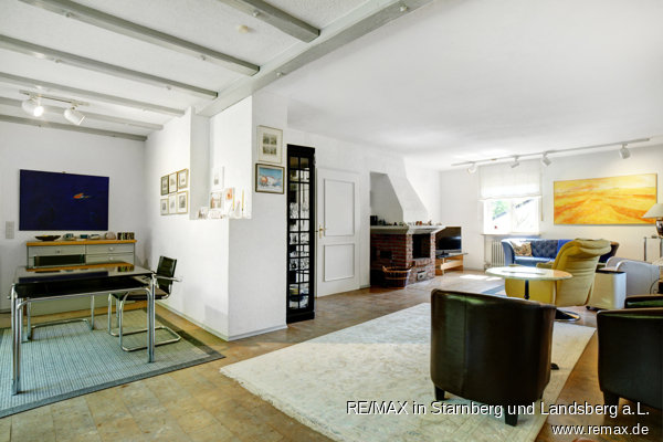 Wohnzimmer im OG Einfamilienhaus Tutzing