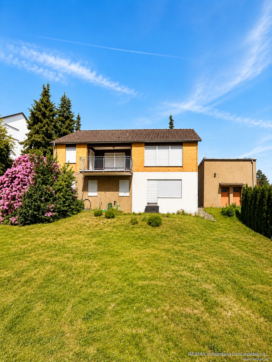 Blick aus Garten 2 Einfamilienhaus Fulda / Aschenberg