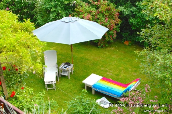 Blick vom S�dbalkon Doppelhaush�lfte Vilgertshofen