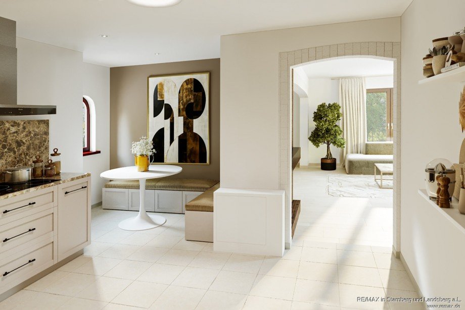 EG K�che (Einrichtungsbsp.) Mehrfamilienhaus Bernried