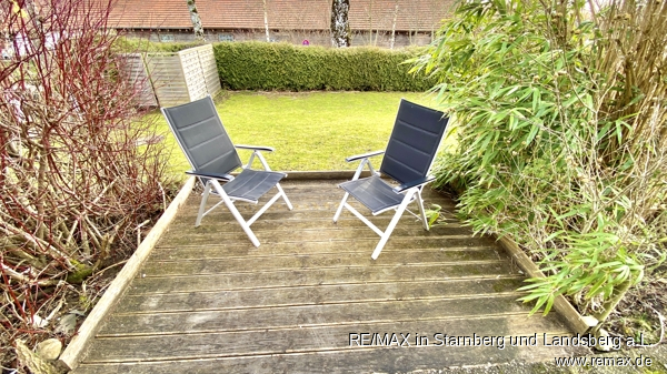 Sitzplatz im Garten Einfamilienhaus Landsberg am Lech