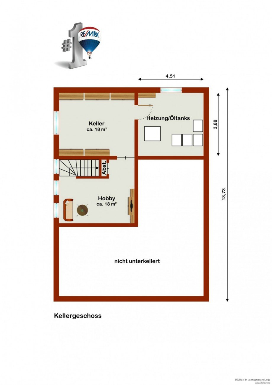 Grundriss KG derzeit Einfamilienhaus Neualbenreuth