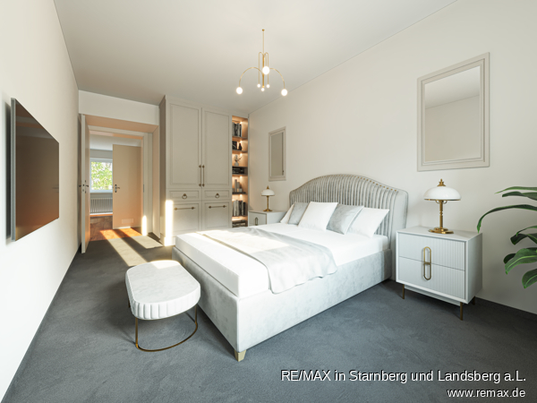 Schlafzimmer Etagenwohnung M�nchen / Bogenhausen