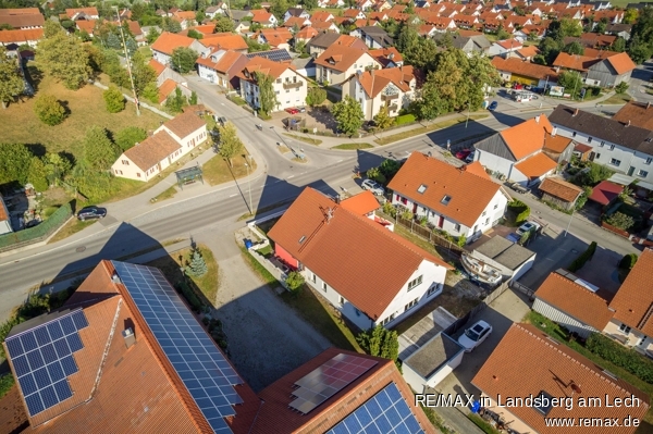Haus Ansicht Nord-West Werkstatt Buchloe